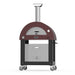 ALFA Brio Wood and Gas Pizza Oven in Antique Red on Brio base.