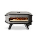 Front view of the COZZE 13'' Mk2 Pizza Oven Gas LED with the pizza cooking in it.