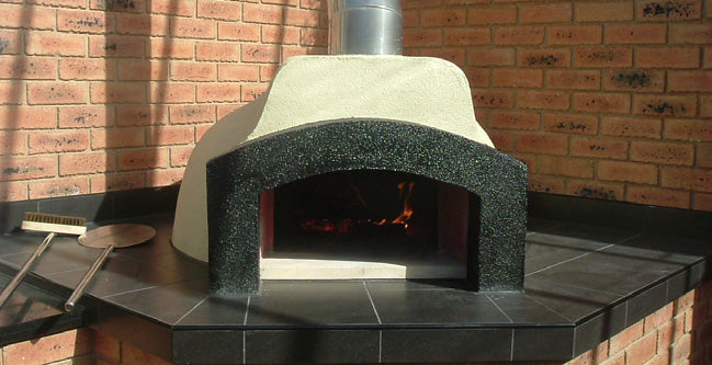 VALORANI FVR SERIES Wood Fired Oven finished on tile benchtop