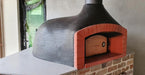 VALORANI TOP SERIES Wood Fired Oven finished with black mosaic tiling.